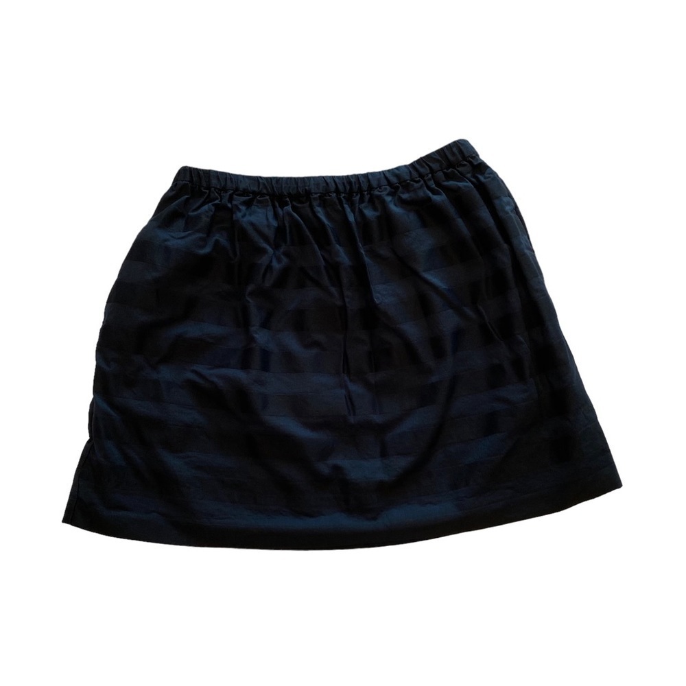 Gap Blue and Black Striped Skirt Size Medium
